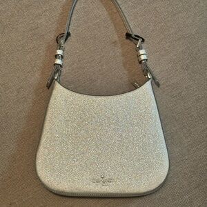 Kate Spade New York Women's Glimmer Glitter Shoulder Bag in Lunar Light